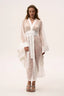 See Through Robe in White