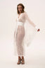 See Through Robe in White