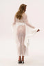 See Through Robe in White