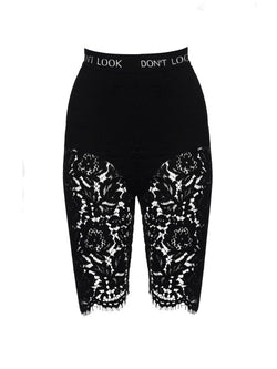 Erato lace cycling shorts
