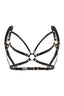 REGALIA OPEN HARNESS BRA BLACK